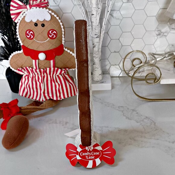 NEW! SHABBY CHIC Sugary FROSTED GINGERBREAD COOKIE TREE - Picture 2 of 3